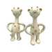 giraffe ring teether natural rubber